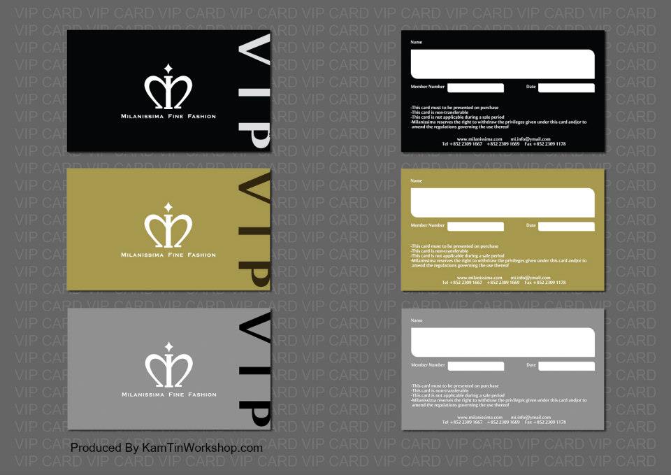 Milanissima Fine Fashion - VIP CARD (PVC)
